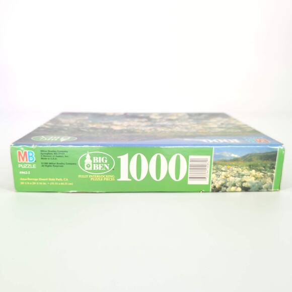MB Milton Bradley 1000 Piece Anza-Borrego Desert State Park, CA Jigsaw Puzzle GC - Picture 6 of 12